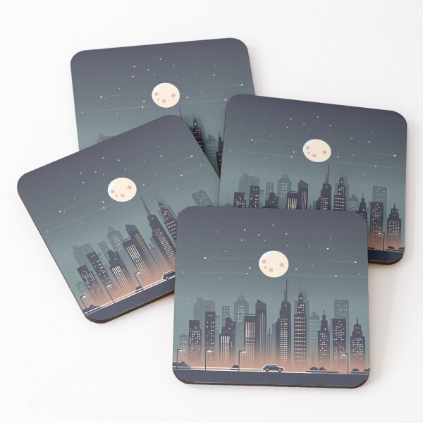 Item preview, Serene Cityscape Under Starry Sky designed and sold by mYaro.
