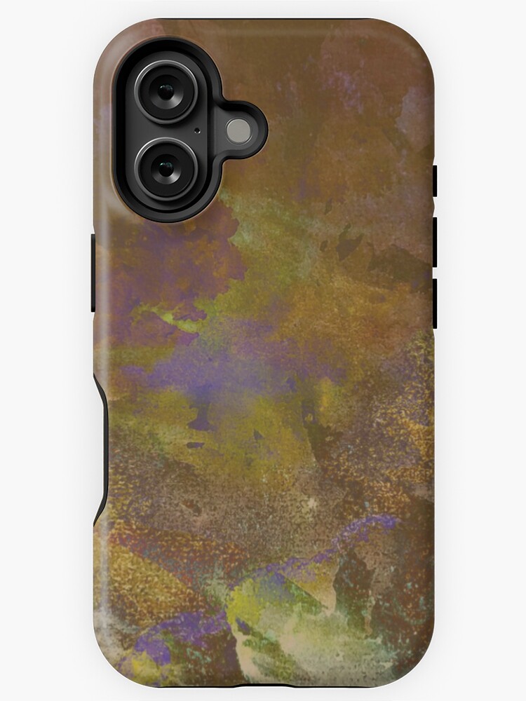 Thumbnail 1 of 4, iPhone Case, Neon Seas in Ochre designed and sold by TSteeleArt.