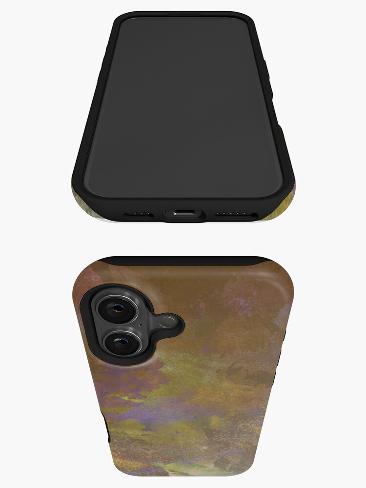 Thumbnail 3 of 4, iPhone Case, Neon Seas in Ochre designed and sold by TSteeleArt.