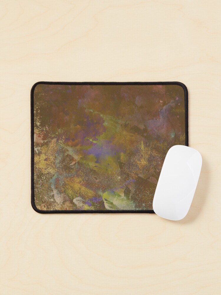Thumbnail 1 of 5, Mouse Pad, Neon Seas in Ochre designed and sold by TSteeleArt.