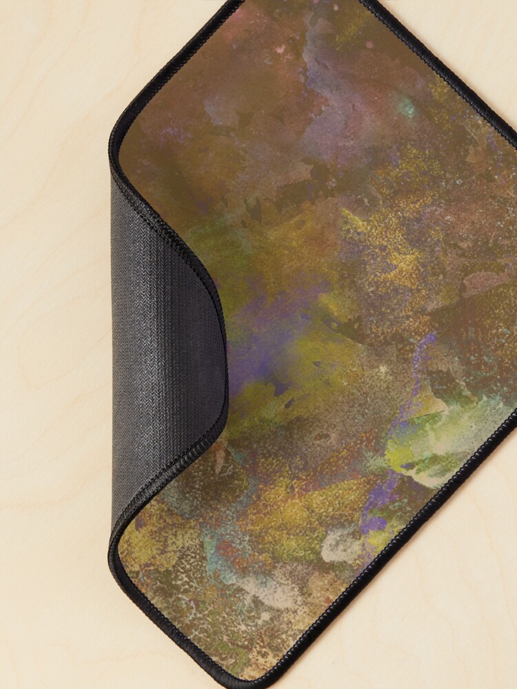 Thumbnail 2 of 5, Mouse Pad, Neon Seas in Ochre designed and sold by TSteeleArt.