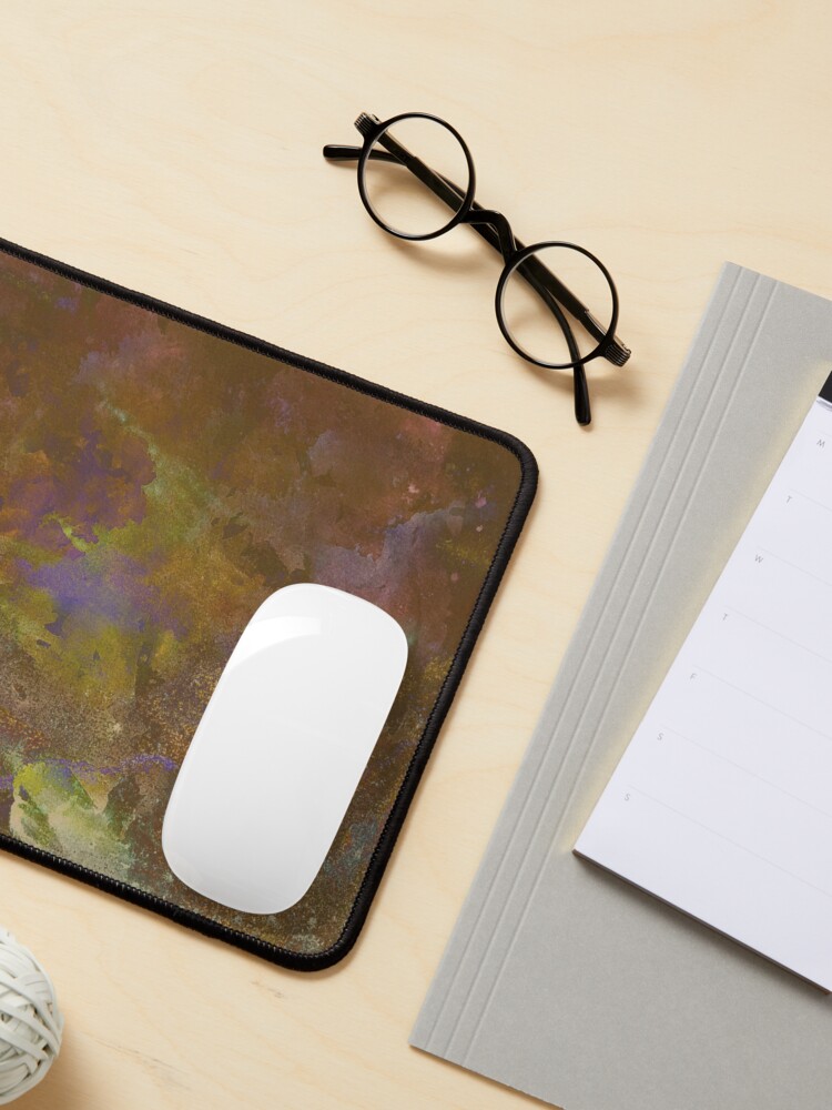 Thumbnail 3 of 5, Mouse Pad, Neon Seas in Ochre designed and sold by TSteeleArt.