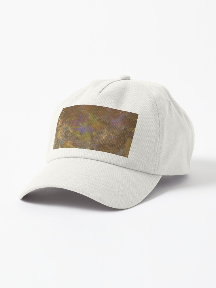 Thumbnail 1 of 7, Cap, Neon Seas in Ochre designed and sold by TSteeleArt.