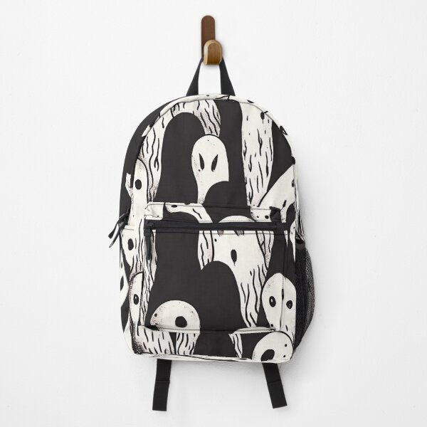 Item preview, Tiled Black and White Ghost Pattern designed and sold by dcrc.
