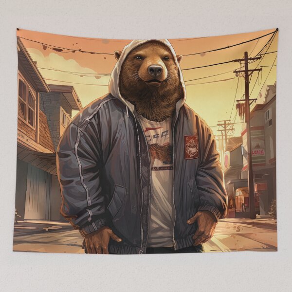 Item preview, Wombat | Hip Hop style designed and sold by ComicsFactory.