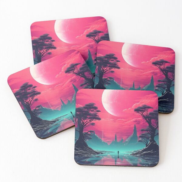 Item preview, Neon Tropic Mirage: Aesthetic Synthwave Fantasy designed and sold by Mullet Monkey.