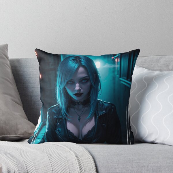 Item preview, Neon Demon: Blue Neon Temptation designed and sold by TerraTartarus.