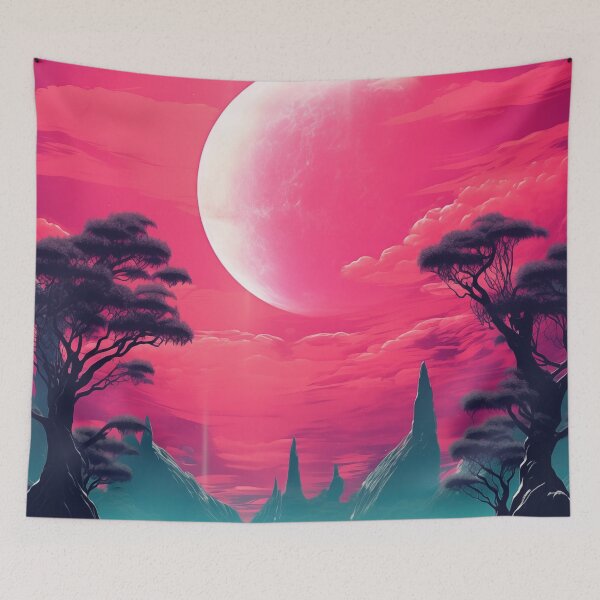 Item preview, Neon Tropic Mirage: Aesthetic Synthwave Fantasy designed and sold by Mullet Monkey.