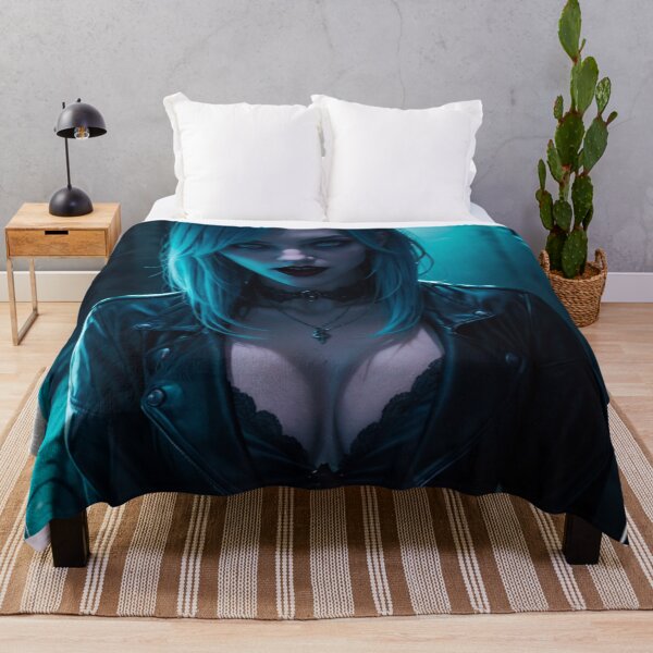 Item preview, Neon Demon: Blue Neon Temptation designed and sold by TerraTartarus.