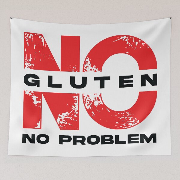 Item preview, "No Gluten No Problem" t shirt bright mode design designed and sold by MyGluteesFree77.