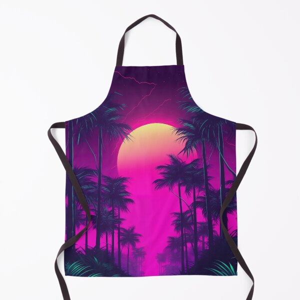 Item preview, Vibrant Synthwave Haven: Tropic Echoes Unleashed designed and sold by Mullet Monkey.