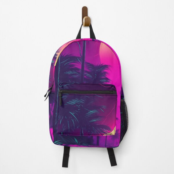 Item preview, Vibrant Synthwave Haven: Tropic Echoes Unleashed designed and sold by Mullet Monkey.