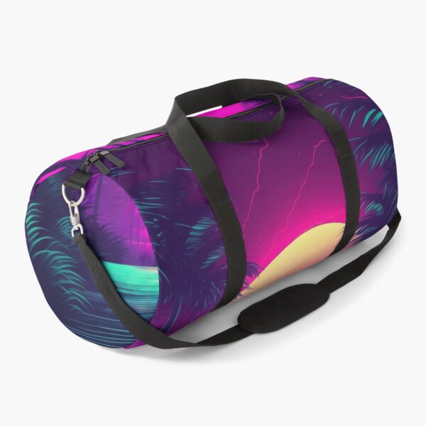 Item preview, Vibrant Synthwave Haven: Tropic Echoes Unleashed designed and sold by Mullet Monkey.