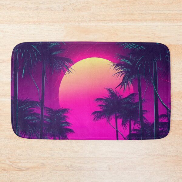 Item preview, Vibrant Synthwave Haven: Tropic Echoes Unleashed designed and sold by Mullet Monkey.