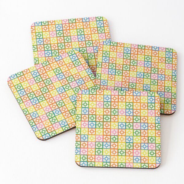 Item preview, Colorful Mid Century Modern Geometric Breeze Block Pattern designed and sold by kierkegaard.