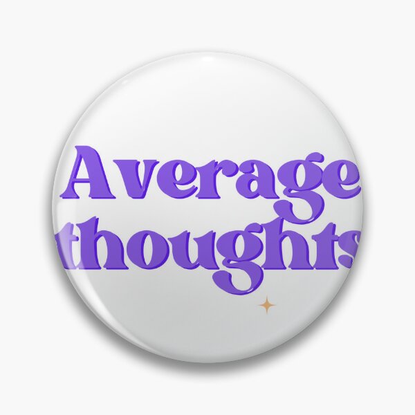 Item preview, Average Thoughts text saying designed and sold by CreativeBuck.
