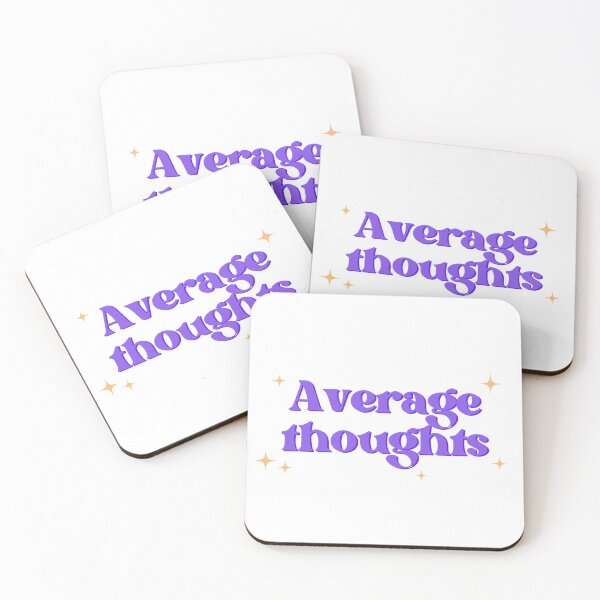 Item preview, Average Thoughts text saying designed and sold by CreativeBuck.