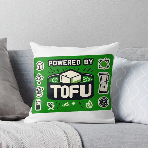 Item preview, Eco-Friendly Powered by Tofu Sticker - Vegan & Environmentally Friendly Decal” designed and sold by Ajay GB.