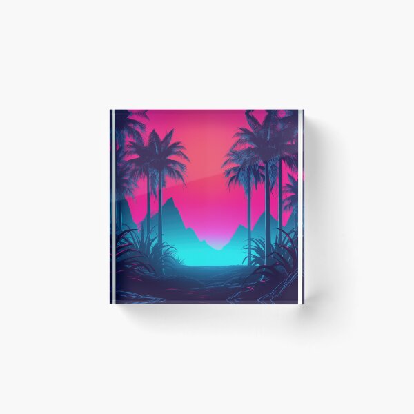 Item preview, Dreamscape Serenity: Neon Tropic Dreams designed and sold by Mullet Monkey.