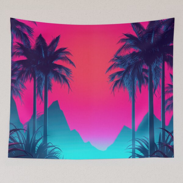 Item preview, Dreamscape Serenity: Neon Tropic Dreams designed and sold by Mullet Monkey.