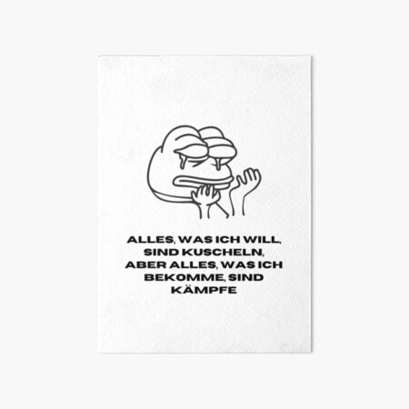 Artikel-Vorschau von Alles, was ich will, sind Kuscheln, aber alles, was ich bekommen habe, sind Kämpfe - Snuggles vs. Struggles Design, designt und verkauft von RM-Journey.