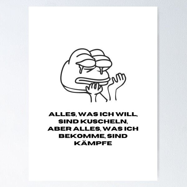 Artikel-Vorschau von Alles, was ich will, sind Kuscheln, aber alles, was ich bekommen habe, sind Kämpfe - Snuggles vs. Struggles Design, designt und verkauft von RM-Journey.