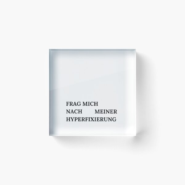 Item preview, Frag mich nach meiner Hyperfixierung - Minimalist Design designed and sold by RM-Journey.