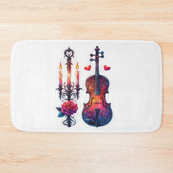 Item preview, Gothic violin goth valentines day Sticker designed and sold by Expressions-Sel.