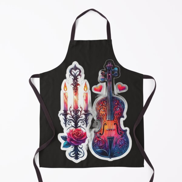 Item preview, Gothic violin goth valentines day Sticker designed and sold by Expressions-Sel.