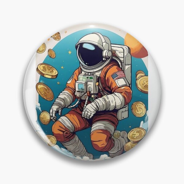Item preview, Astronaut and coins in space designed and sold by Elilson.