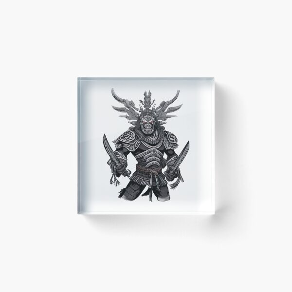 Item preview, Japan Japanese Samurai Warrior Oni Demon designed and sold by Frostquest.