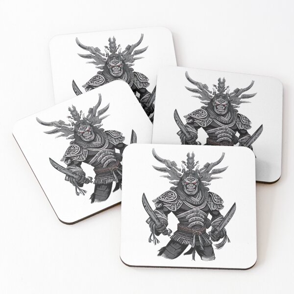Item preview, Japan Japanese Samurai Warrior Oni Demon designed and sold by Frostquest.