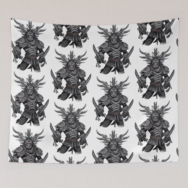 Item preview, Japan Japanese Samurai Warrior Oni Demon designed and sold by Frostquest.