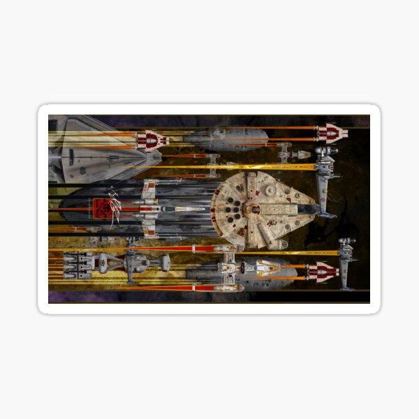 Rebellion Fleet Horizontal for Playmats, mousepads, masks etc Sticker