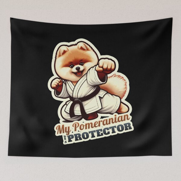 Item preview, Pomeranian karate designed and sold by ThisDress.