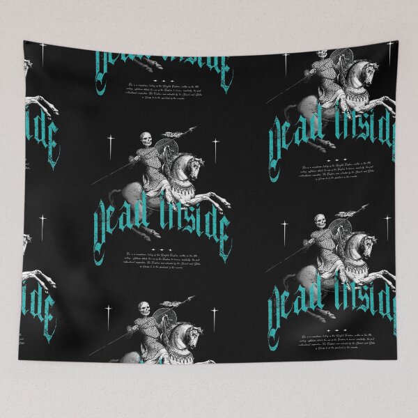 Item preview, Vintage Dead Inside | Vintage | Dark Fantasy | Quote | Blue designed and sold by AngryBlackDog.