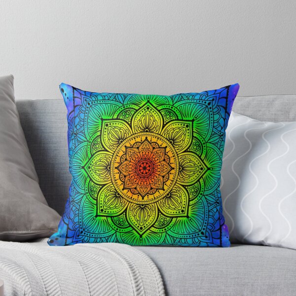 Item preview, Dark Rainbow Mandala, buddhism, lotus, abstract art designed and sold by MayGreenAbgrall.