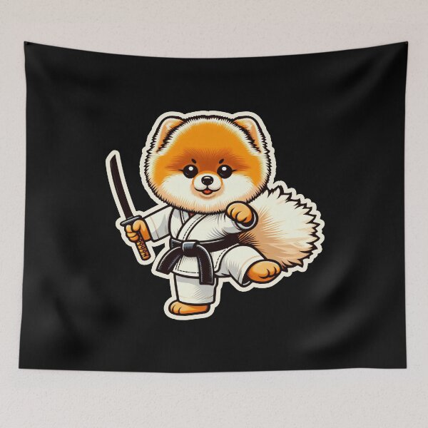 Item preview, Pomeranian karate designed and sold by ThisDress.