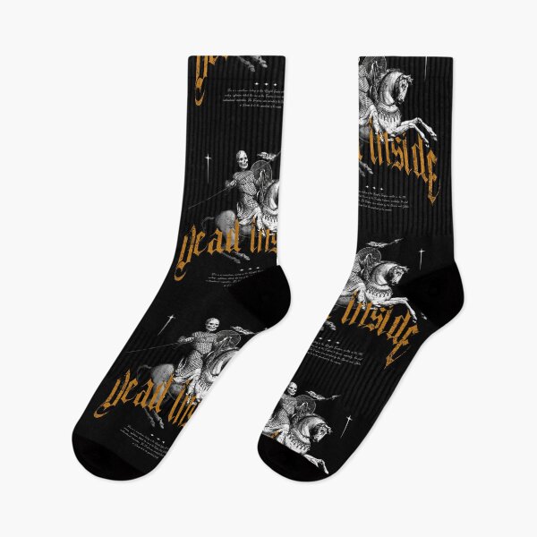 Item preview, Vintage Dead Inside | Vintage | Dark Fantasy | Quote | Yellow designed and sold by AngryBlackDog.