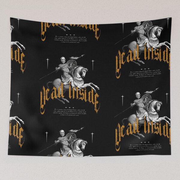 Item preview, Vintage Dead Inside | Vintage | Dark Fantasy | Quote | Yellow designed and sold by AngryBlackDog.