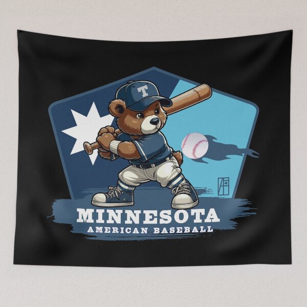 Item preview, USA - American BASEBALL - Minnesota - Baseball mascot - Minnesota baseball designed and sold by ArtProjectShop.