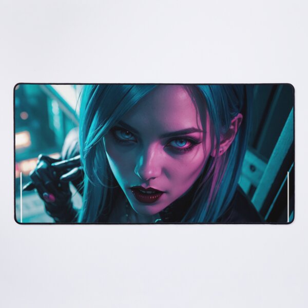 Item preview, Neon Demon: Blue Neon Temptation III designed and sold by TerraTartarus.