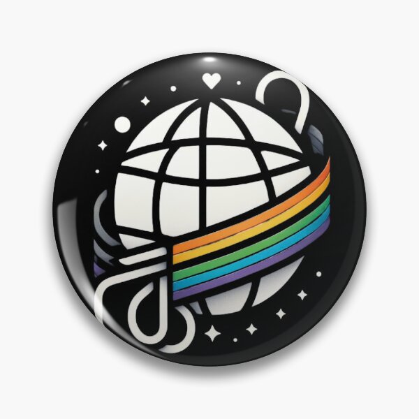 Item preview, Global Unity and Peace Rainbow Ribbon Globe Design designed and sold by Harim-L.
