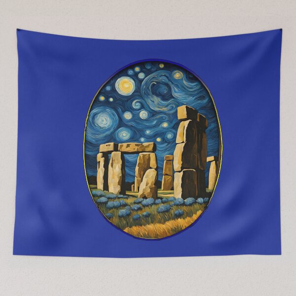 Item preview, Stonehenge Moon Van Gogh Style T-Shirt designed and sold by leyfinder.
