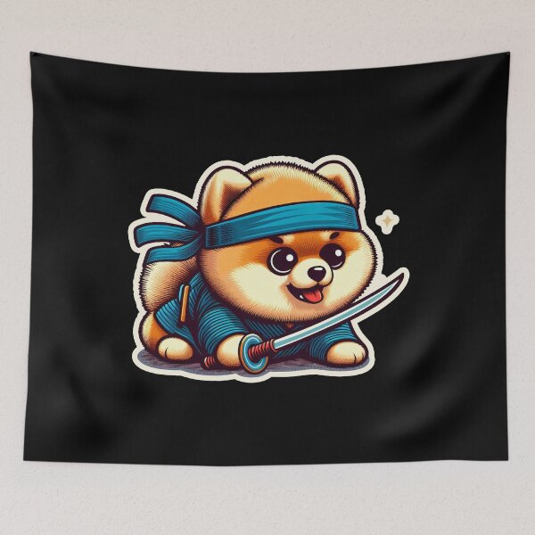 Item preview, Pomeranian ninja designed and sold by ThisDress.