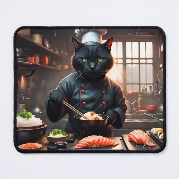 Item preview, Sushi Chef Cat designed and sold by PyxieZen.