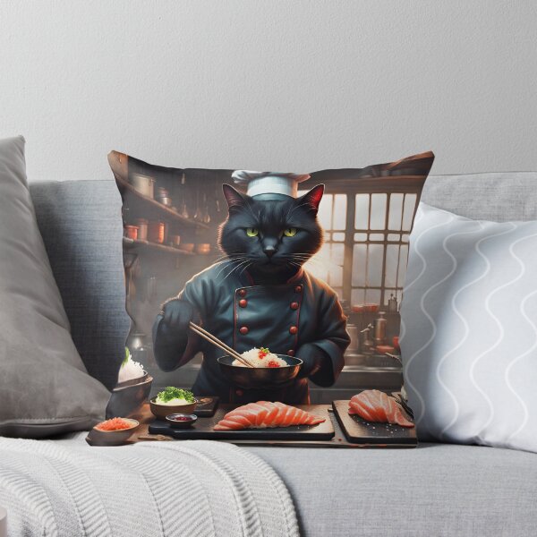Item preview, Sushi Chef Cat designed and sold by PyxieZen.