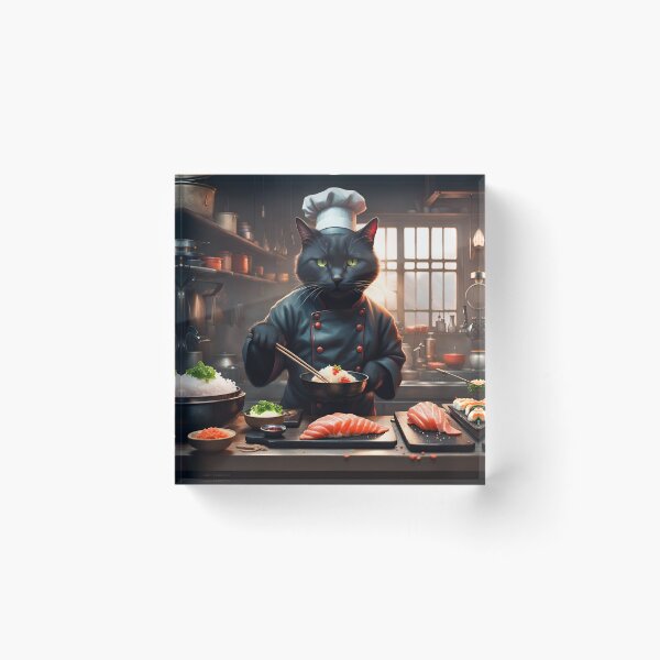Item preview, Sushi Chef Cat designed and sold by PyxieZen.