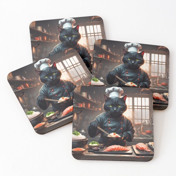 Item preview, Sushi Chef Cat designed and sold by PyxieZen.