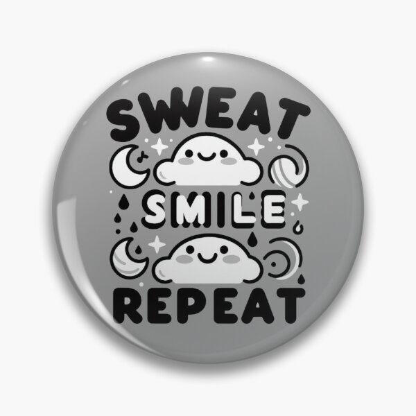 Item preview, Sweat and smile with cute cloud - simple text designed and sold by ChoptPrs.